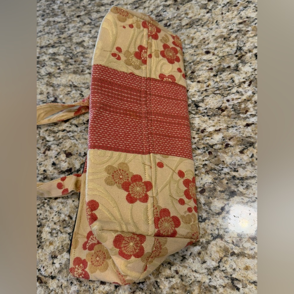 Oney Floral Patchwork Rectangular Fabric Handbag - image 5